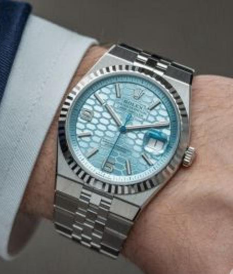 Rolex Land dweller silver blue