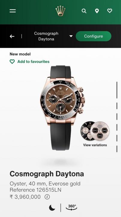 Rolex Daytona brown dial