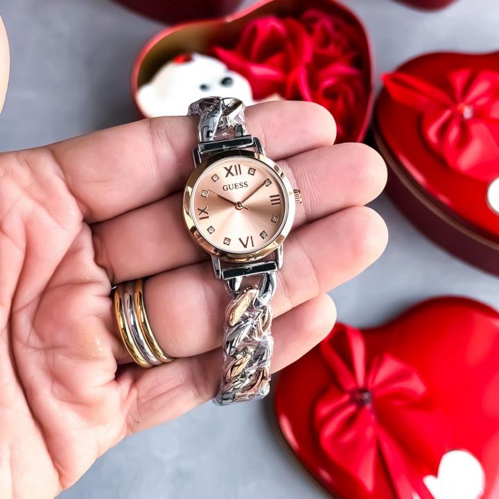 Valentine's Special Guess two tone rose gold with gift box