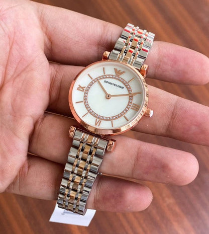 Emporio Armani White TwoTone