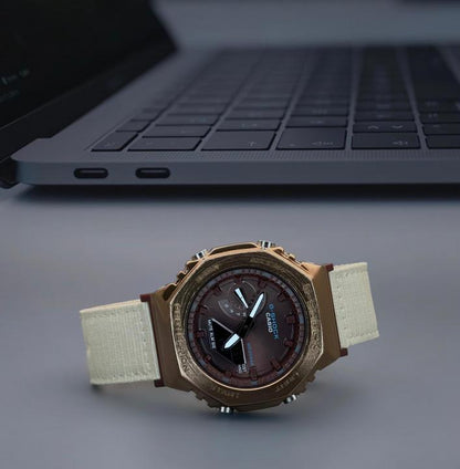 Gshock GM2100 Crème Brown Leather