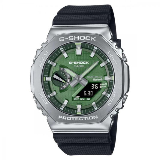 Gshock GM2100 Black Green Leather