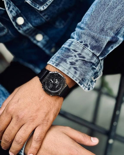 Gshock GM2100 Full Black Leather