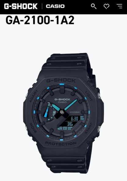 Gshock GM2100 Black Blue Leather