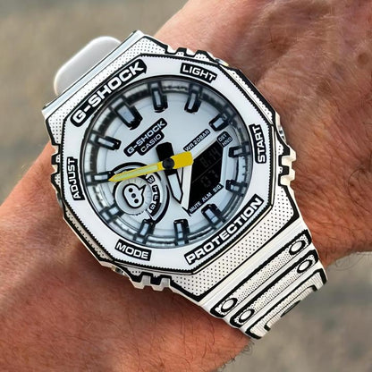 Gshock Manga White Black