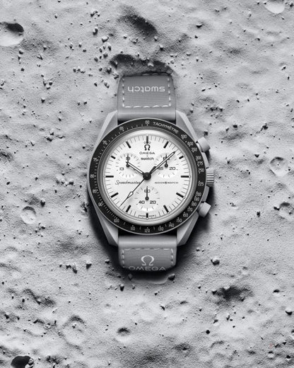 Omega Swatch Grey White 317