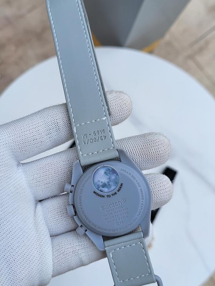 Omega Swatch Grey White 317