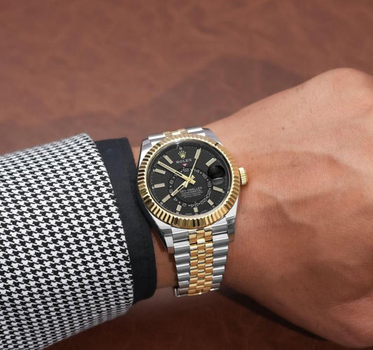 Rolex sky dweller Two tone black gold