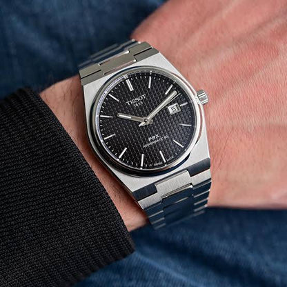 Tissot Prx powermatic silver black