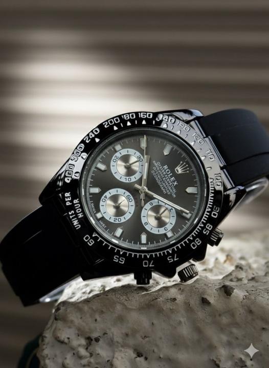 Rolex Daytona rubber belt black dial