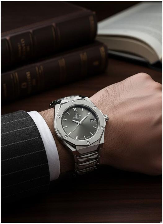 Hublot bigbang class silver grey