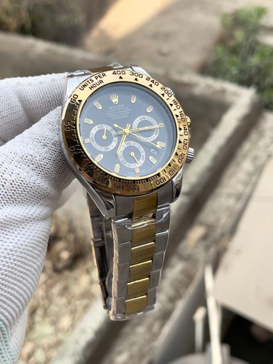 Rolex Daytona chain belt black dial