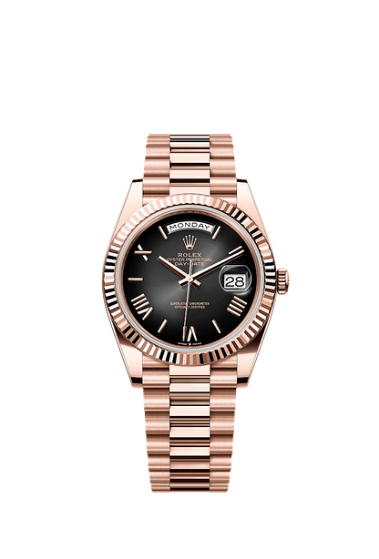 Rolex Oyster Rose Gold Gun dial