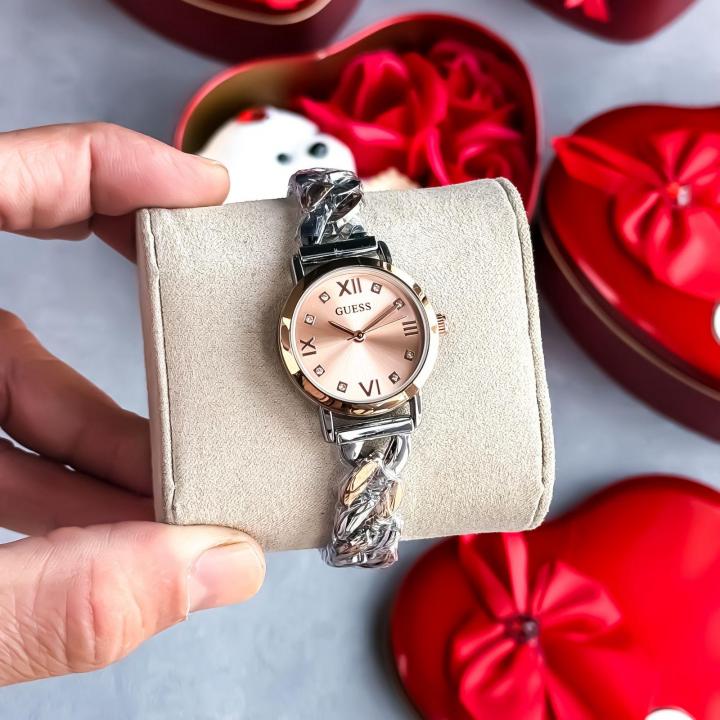 Valentine's Special Guess two tone rose gold with gift box