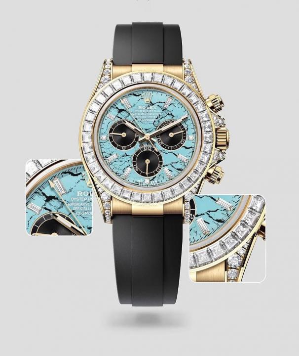 Rolex Daytona rubber belt blue dial