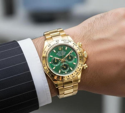 Rolex Daytona Gold Green