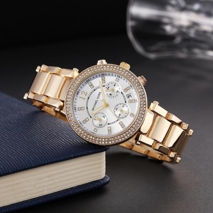 Michael Kors Parker Gold white