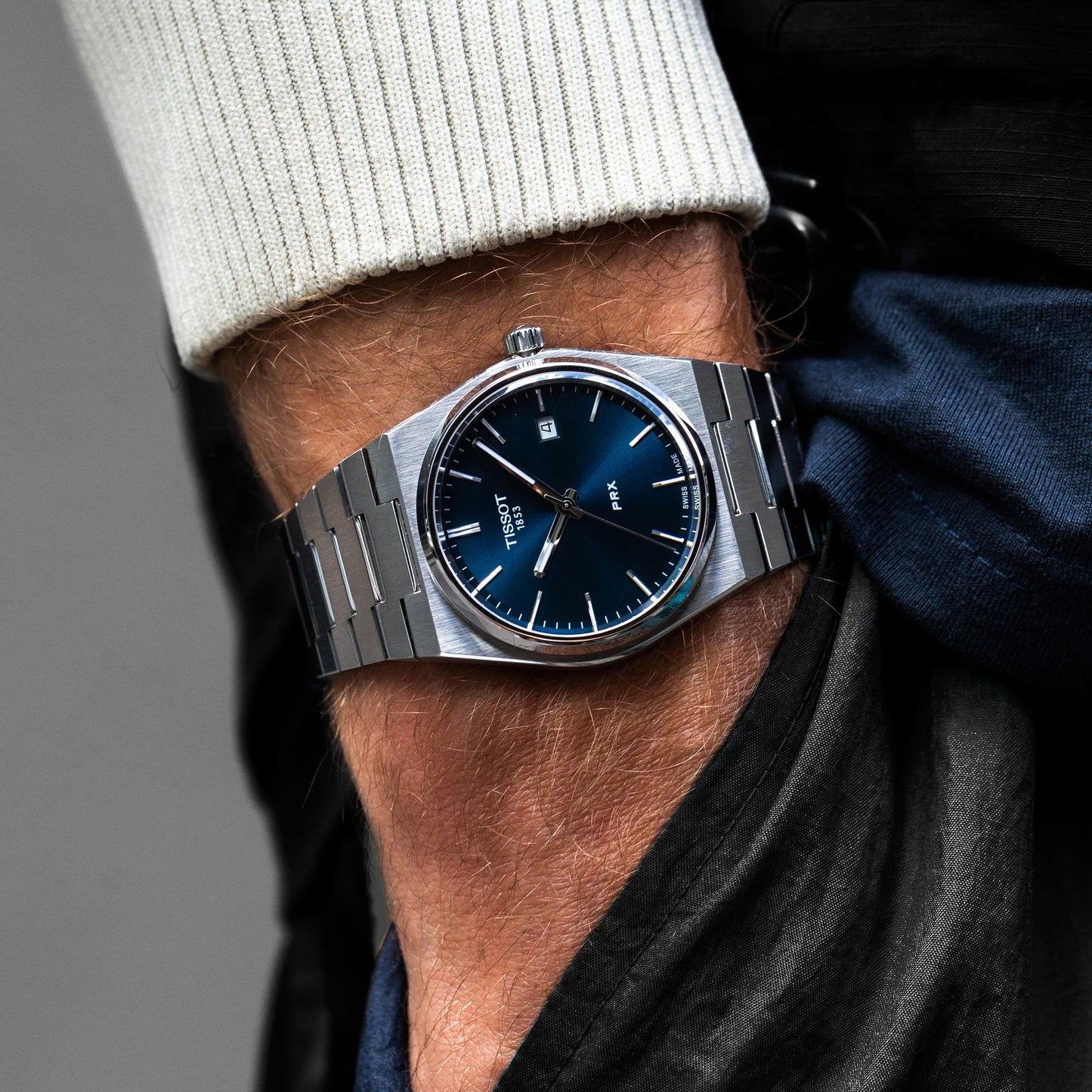 Tissot Prx Silver blue