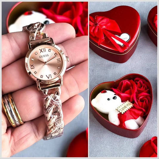 Valentine's Special Guess Full rose gold with gift box