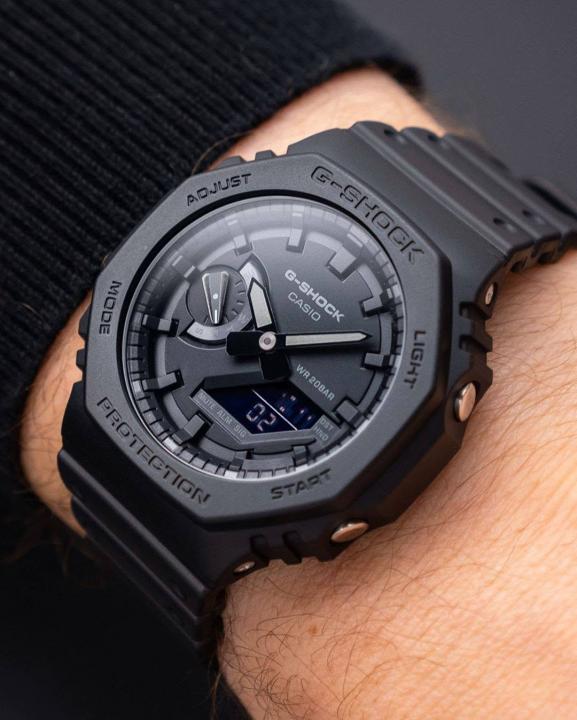 Best Selling Gshock GM2100 Black Leather (rubber)