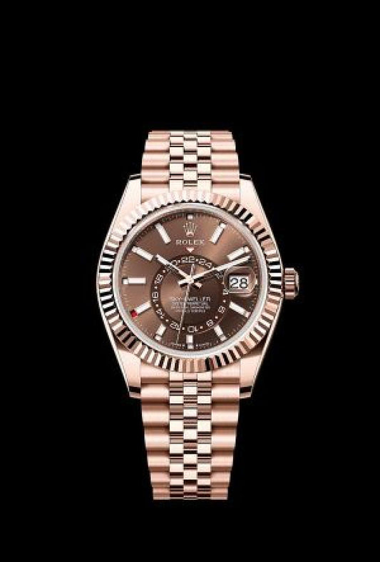 Rolex Sky dweller chocolate brown