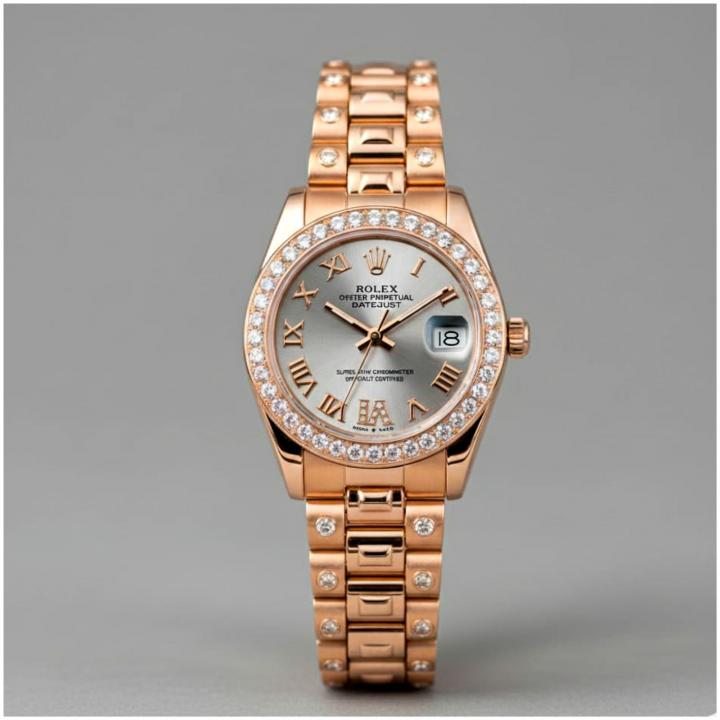 Rolex diamond full rose gold