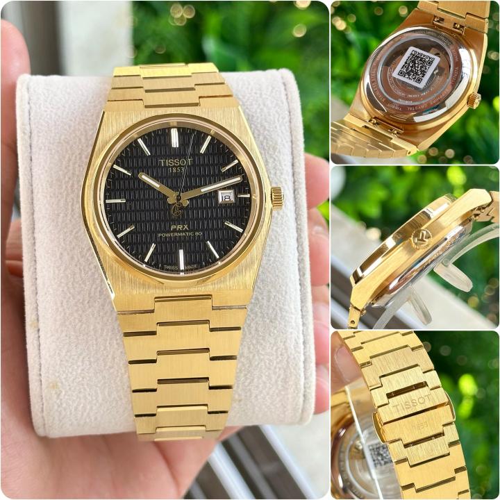 Tissot Prx Gold black Automatic